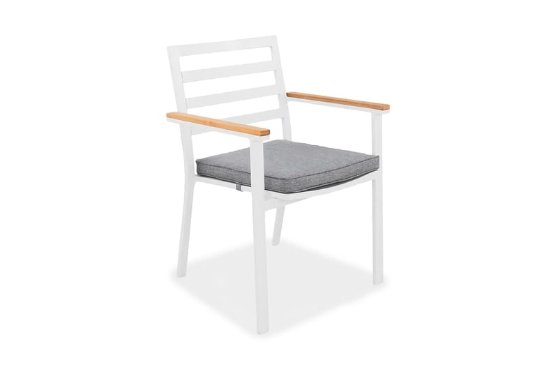 Olivener Stol Ink Hynde - Hvid/Teak - Spisebordsstole udendørs - Havemøbler børn - Altanstole