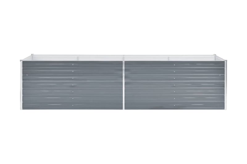 Haveplantekasse Galvaniseret Stål 320 X 80 X 77 Cm Grå - Grå - Havemøbler - Øvrigt havetilbehør - Tilbehør udendørs - Havekrukker