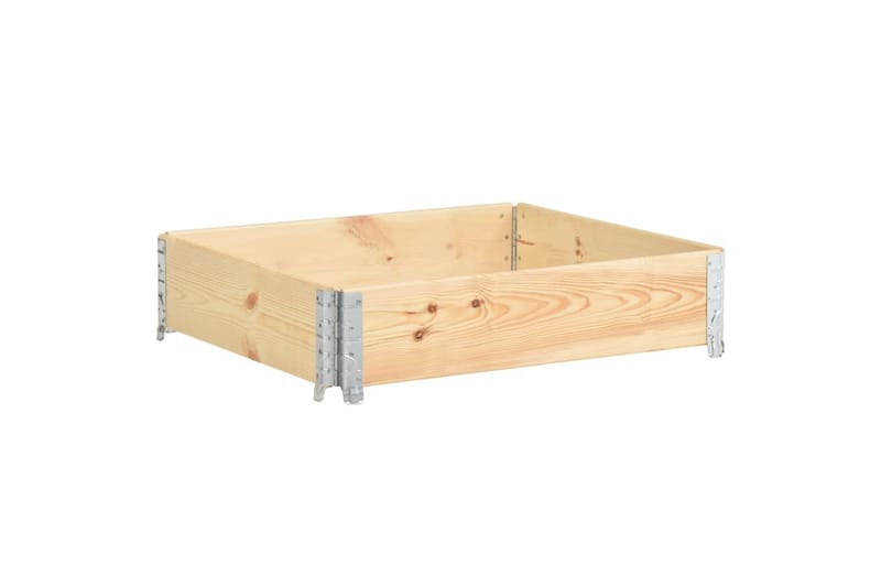 Pallekasse 100x100 cm Massivt Fyrretræ - Havemøbler - Øvrigt havetilbehør - Tilbehør udendørs - Havekrukker