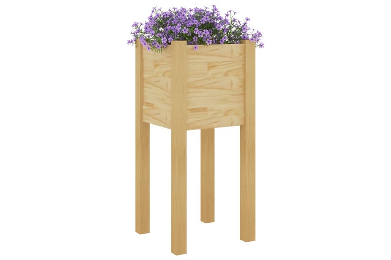 plantekasser 2 stk. 31x31x70 cm massivt fyrretræ - Brun - Havemøbler - Øvrigt havetilbehør - Tilbehør udendørs - Havekrukker