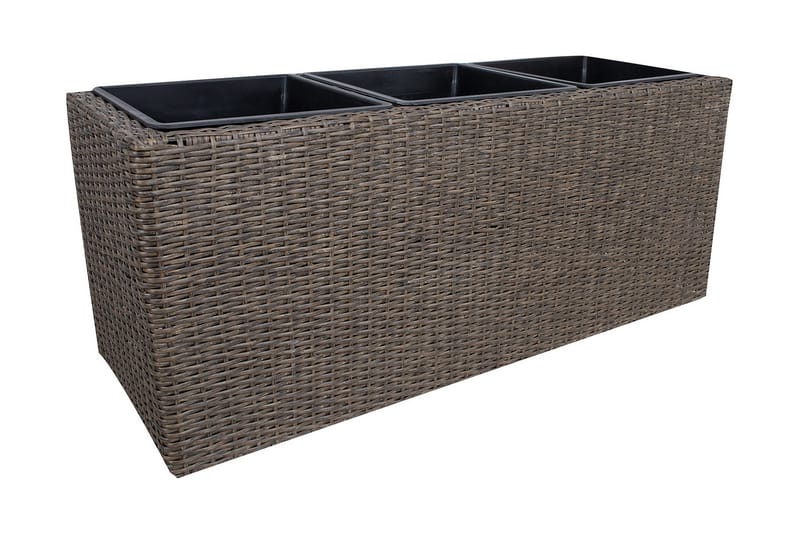 Wicker Dyrkningskasse 110x39xH45 cm Mørkebrun - Havemøbler - Øvrigt havetilbehør - Tilbehør udendørs - Havekrukker