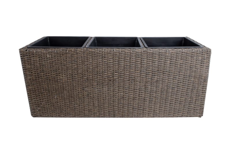 Wicker Dyrkningskasse 110x39xH45 cm Mørkebrun - Havemøbler - Øvrigt havetilbehør - Tilbehør udendørs - Havekrukker