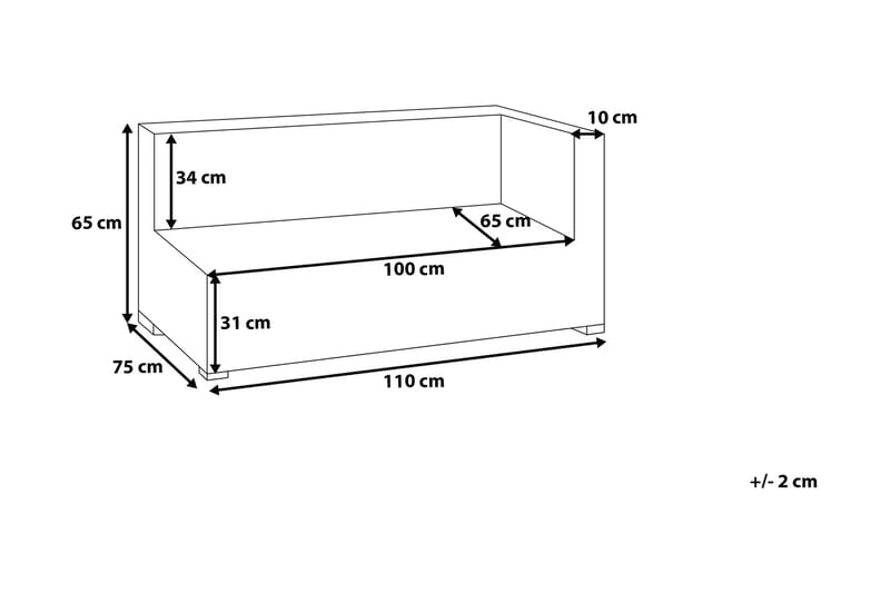 Comfy Loungegruppe 76 cm - Grå - Havemøbler - Loungemøbler - Loungesæt