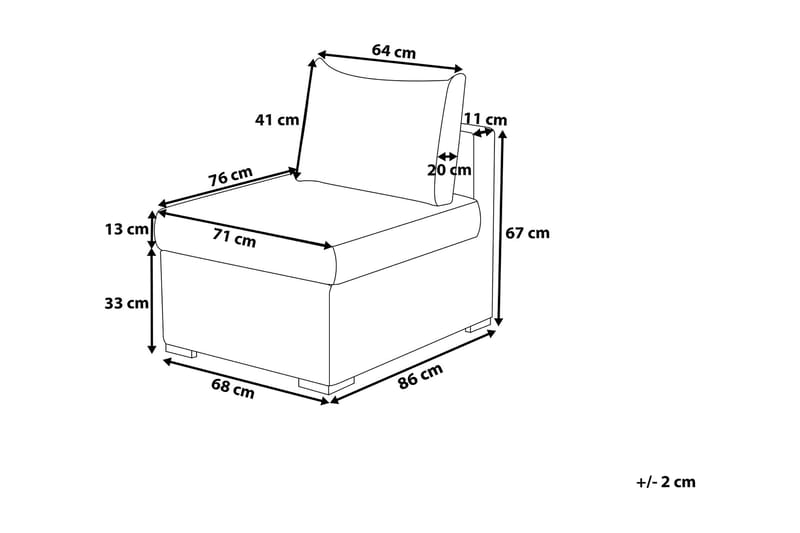 Contare Loungegruppe 240 cm - Brun - Havemøbler - Loungemøbler - Loungesæt