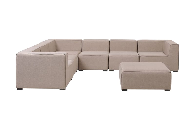 Dameion 7-Pers. Loungesæt - Beige - Havemøbler - Loungemøbler - Loungesæt