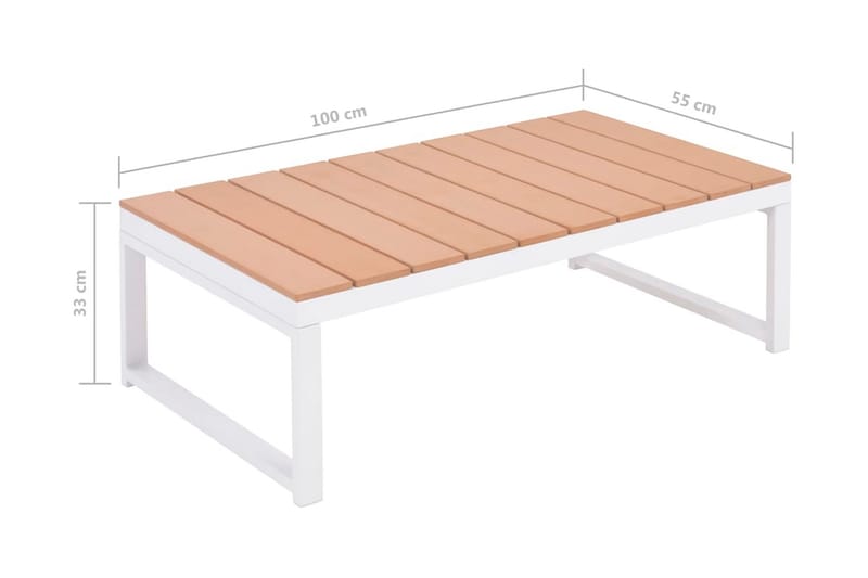 Haveloungesæt 4 Dele Med Hynder Aluminium Sort - Flerfarvet - Havemøbler - Loungemøbler - Loungesæt