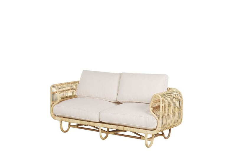 Loungesæt 4-Pers. rattan DOLCEDO/LIMNI - Træ/natur - Havemøbler - Loungemøbler - Loungesæt