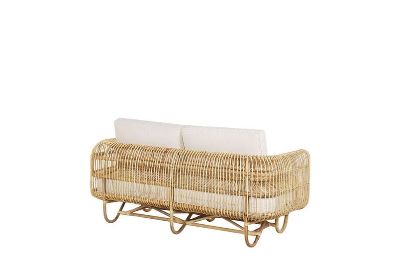 Loungesæt 4-Pers. rattan DOLCEDO/LIMNI - Træ/natur - Havemøbler - Loungemøbler - Loungesæt