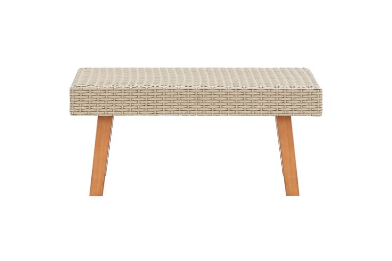 Loungesæt til haven 2 dele med hynder polyrattan beige - Beige - Havemøbler - Loungemøbler - Loungesæt