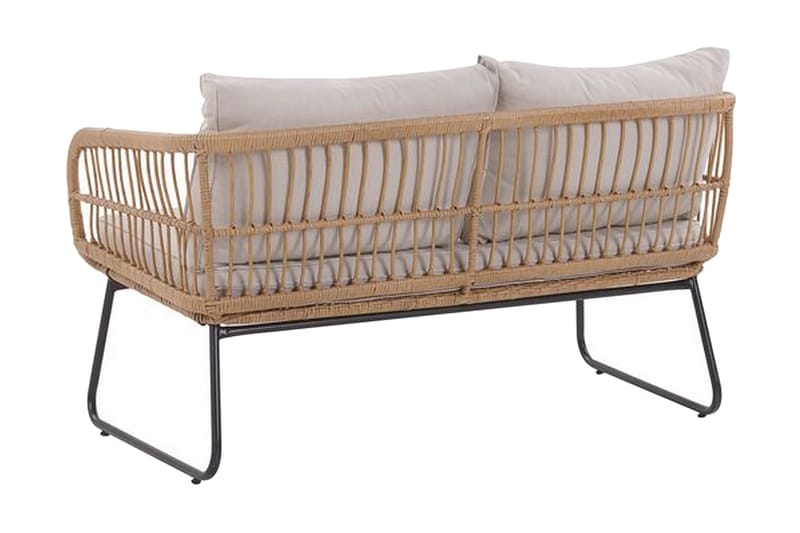 Pianillo 4-Pers. Loungesæt - Beige/Polyrattan - Havemøbler - Loungemøbler - Loungesæt