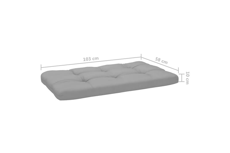 2-personers pallesofa med hynder imprægneret fyrretræ - Brun - Havemøbler - Loungemøbler - Loungesofaer