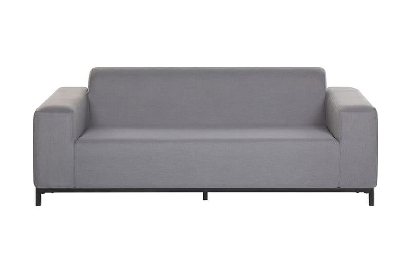 Hughen 3-Pers. Sofa - Grå/Sort - Havemøbler - Loungemøbler - Loungesofaer