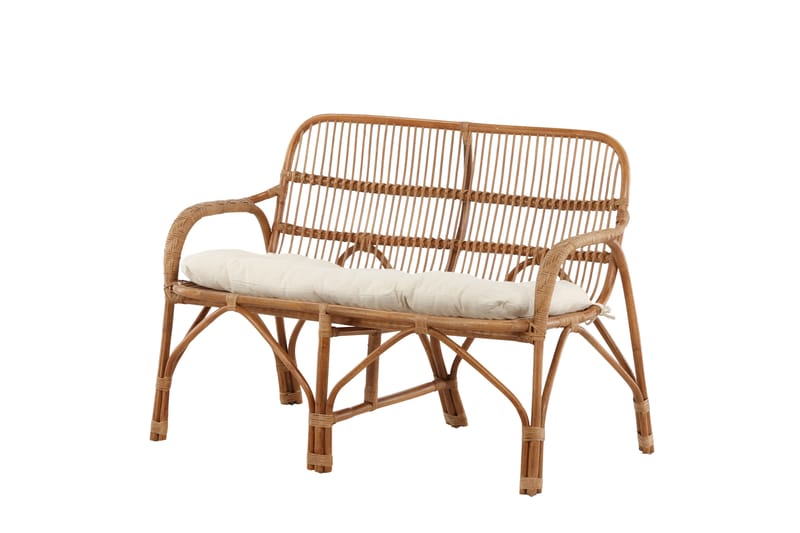 Nella Rattan Sofa - Beige - Havemøbler - Loungemøbler - Loungesofaer