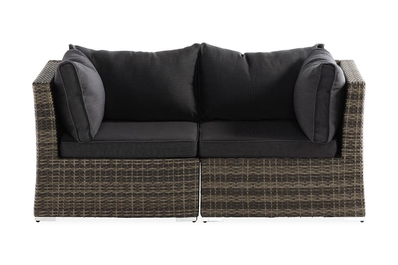 Wisconsin Premium Loungesofa med Armlæn 2-Pers. - Polyrattan/Grå - Havemøbler - Loungemøbler - Loungesofaer