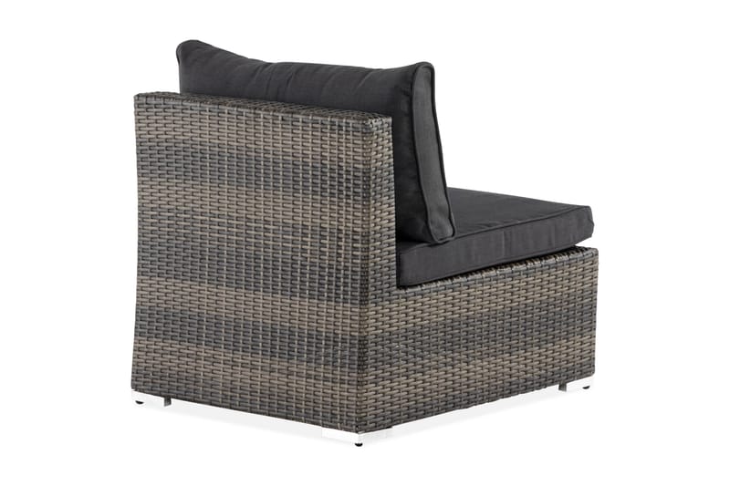 Wisconsin Premium Midtermodul Polyrattan/Grå/Brun - Havemøbler - Loungemøbler - Moduler