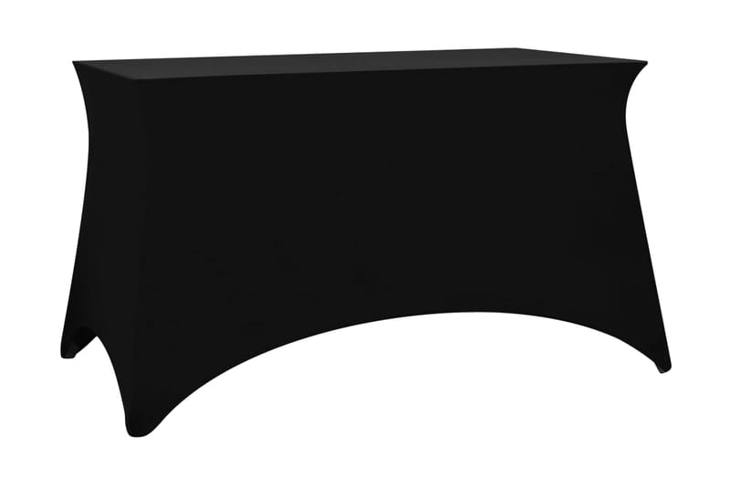stræk bordbetræk 2 stk 120 x 60,5 x 74 cm sort - Sort - Betræk havemøbler