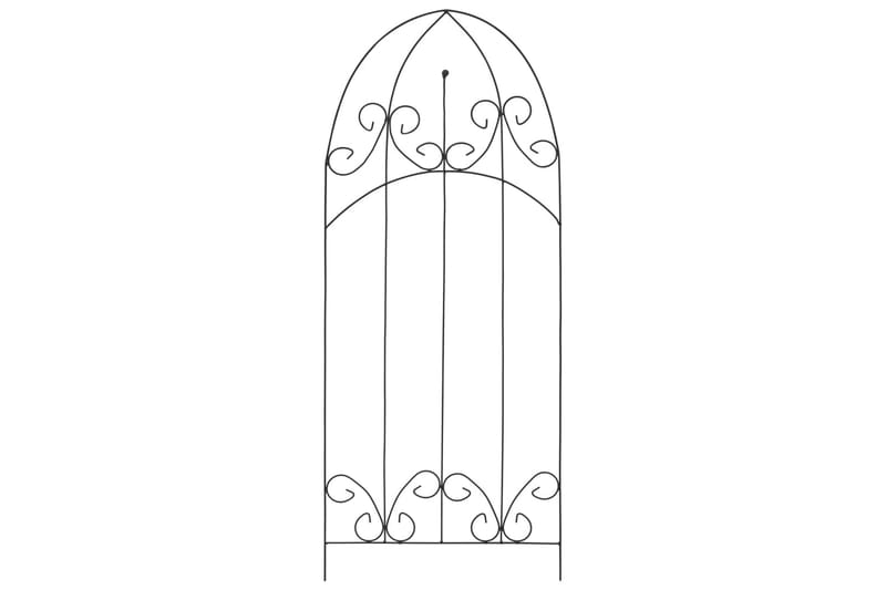 Plantestativer 3 Stk. 40X100 cm Jern Sort - Havemøbler - Solafskærmning - Afskærmning & vindsejl - Espailer