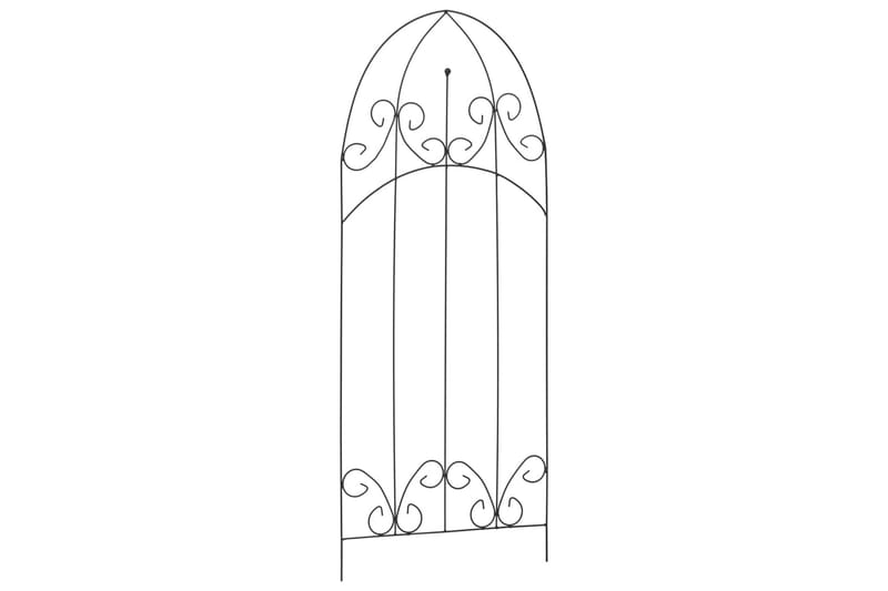 Plantestativer 3 Stk. 40X100 cm Jern Sort - Havemøbler - Solafskærmning - Afskærmning & vindsejl - Espailer