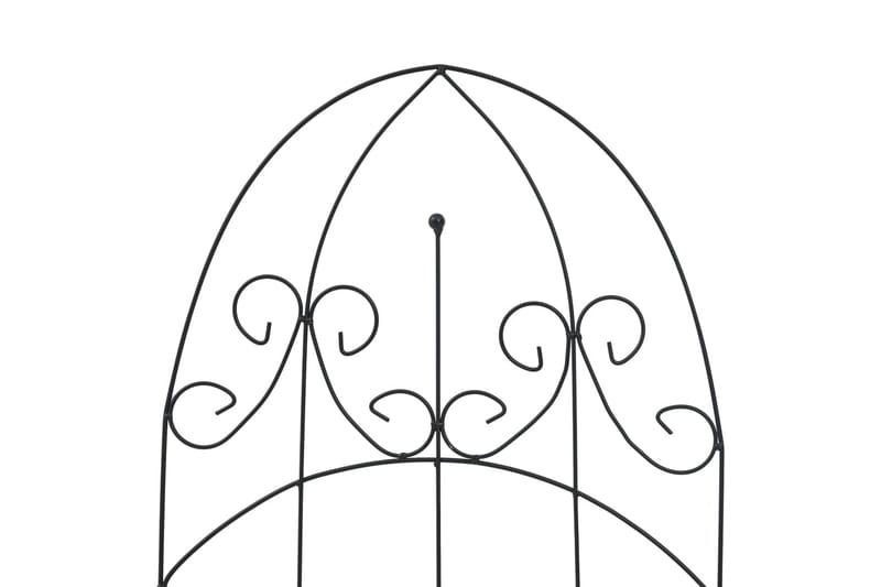 Plantestativer 3 Stk. 40X100 cm Jern Sort - Havemøbler - Solafskærmning - Afskærmning & vindsejl - Espailer