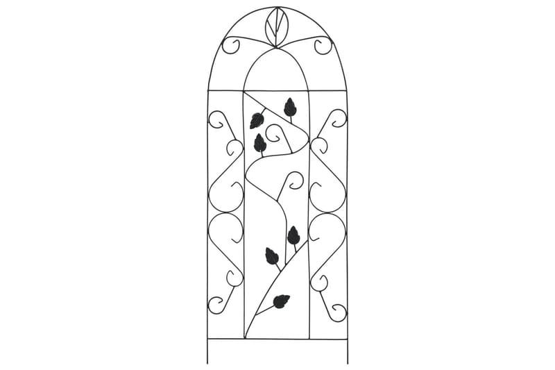 Plantestativer 3 Stk. 40X100 cm Jern Sort - Havemøbler - Solafskærmning - Afskærmning & vindsejl - Espailer