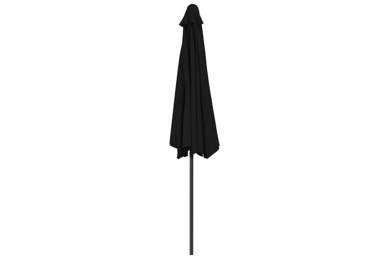 Altanparasol med aluminiumsstang 300x150x253 cm halv sort - Sort - Parasoller