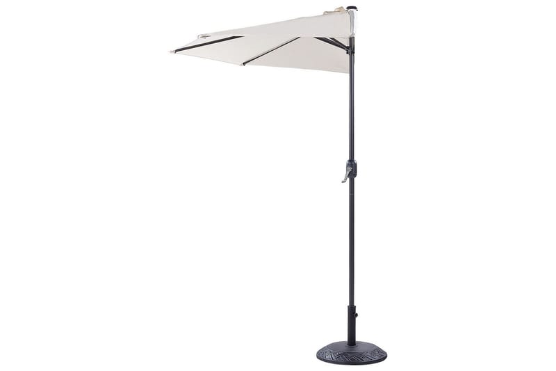 Carleton Parasol 100x270 cm - Beige/Sort - Havemøbler - Solafskærmning - Parasoller