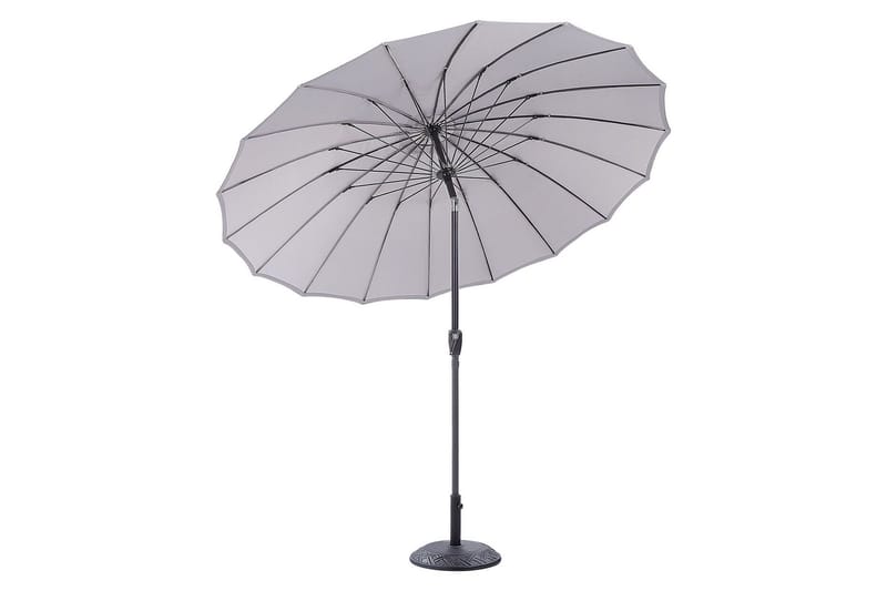 Faenza Parasol 255 cm - Sort/Grå - Havemøbler - Solafskærmning - Parasoller