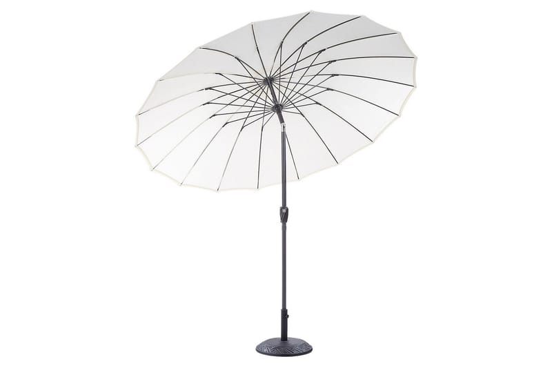 Faenza Parasol 255 cm - Beige/Sort - Havemøbler - Solafskærmning - Parasoller