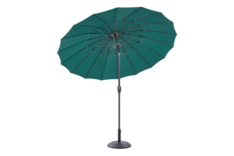 Faenza Parasol 255 cm - Grøn/Sort - Havemøbler - Solafskærmning - Parasoller