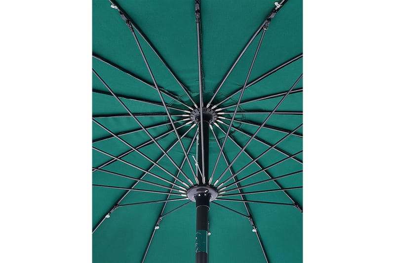 Faenza Parasol 255 cm - Grøn/Sort - Havemøbler - Solafskærmning - Parasoller