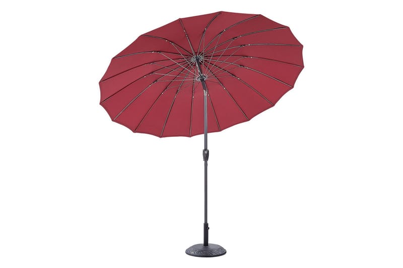 Faenza Parasol 255 cm - Rød/Sort - Havemøbler - Solafskærmning - Parasoller