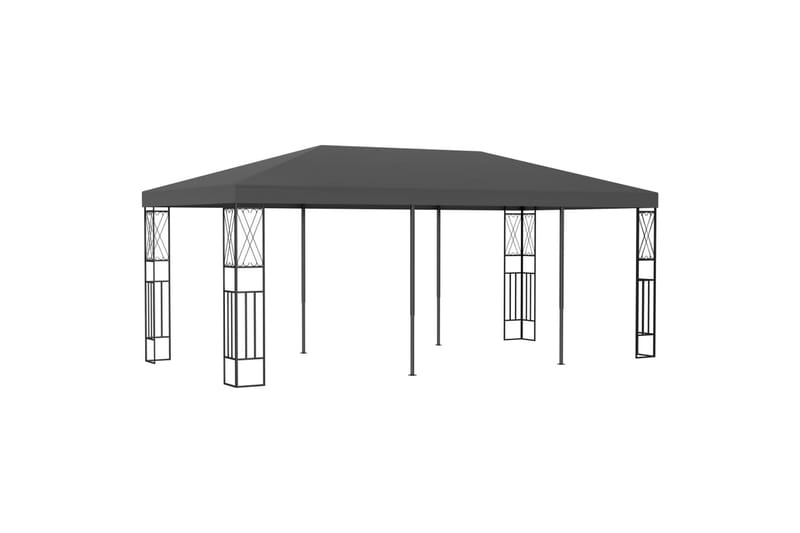 Pavillon 3X6 M Stof Antracitgrå - Havemøbler - Solafskærmning - Havepavilloner - Komplet pavillon