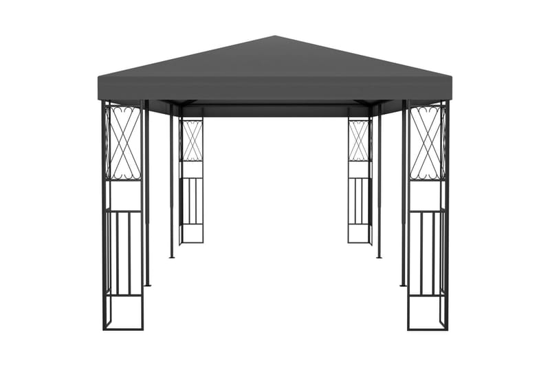 Pavillon 3X6 M Stof Antracitgrå - Havemøbler - Solafskærmning - Havepavilloner - Komplet pavillon