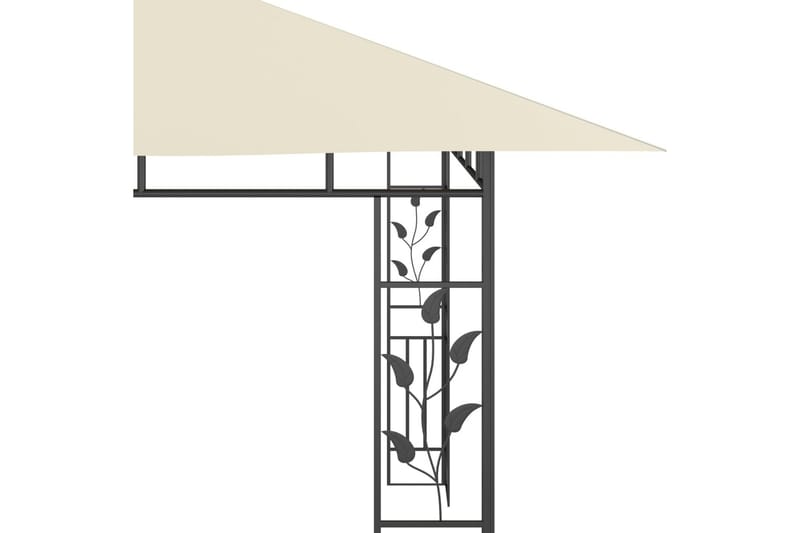 Pavillon Med Myggenet 4X3X2,73 M 180 G/M² Cremefarvet - Havemøbler - Solafskærmning - Havepavilloner - Komplet pavillon