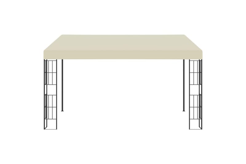 Vægmonteret Pavillon 3X4 M Stof Cremefarvet - Havemøbler - Solafskærmning - Havepavilloner - Komplet pavillon