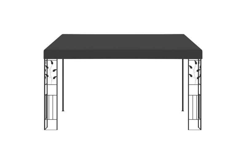 Vægmonteret Pavillon 4X3X2,5 M Antracitgrå - Havemøbler - Solafskærmning - Havepavilloner - Komplet pavillon