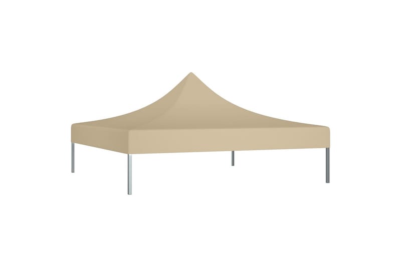 Tag til festtelt 2x2 m 270 g/m² beige - Beige - Havemøbler - Solafskærmning - Havepavilloner - Pavillontag