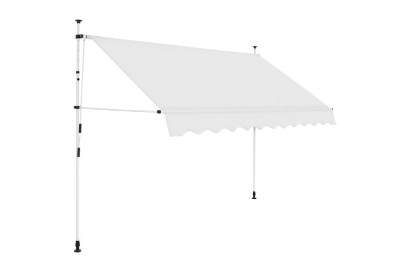 foldemarkise med manuel betjening 300 cm cremefarvet - Creme - Havemøbler - Solafskærmning - Markiser - Balkonmarkise