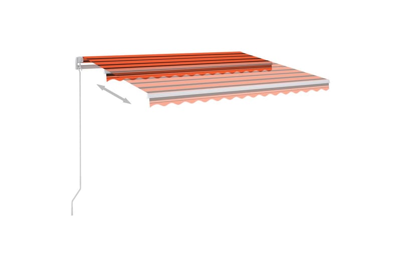 fritstående markise 300x250 cm automatisk betjening - Orange - Havemøbler - Solafskærmning - Markiser - Balkonmarkise