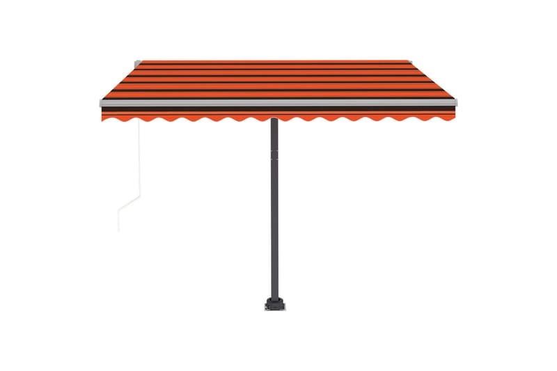 fritstående markise 350x250 cm automatisk betjening - Orange - Havemøbler - Solafskærmning - Markiser - Balkonmarkise