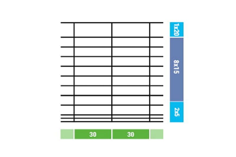 havehegn 50x1,5 m galvaniseret stål sølvfarvet - Sølv - Havemøbler - Solafskærmning - Markiser - Balkonmarkise