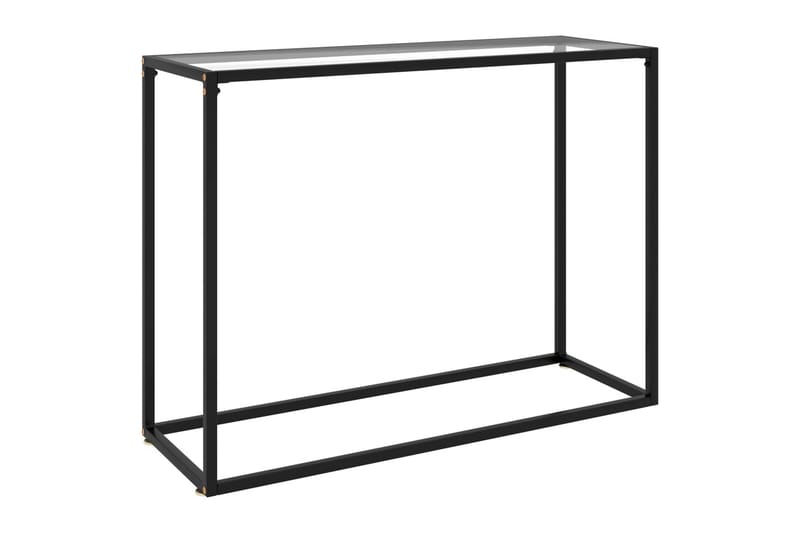 konsolbord 100x35x75 cm hærdet glas transparent - gennemsigtig - Havemøbler - Solafskærmning - Markiser - Balkonmarkise