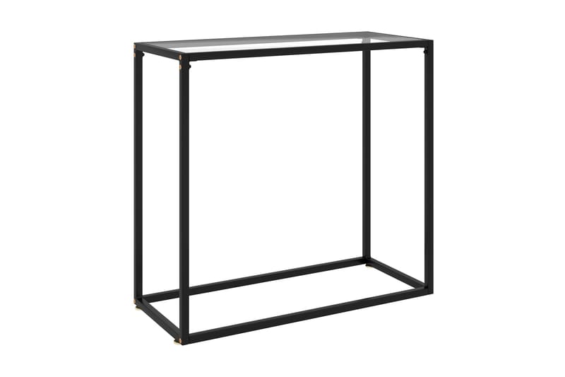 konsolbord 80x35x75 cm hærdet glas transparent - gennemsigtig - Havemøbler - Solafskærmning - Markiser - Balkonmarkise