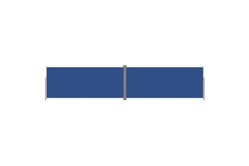 sammenrullelig sidemarkise 220x1000 cm blå - Blå - Balkonmarkise - Markiser - Sidemarkise - Altanafskærmning