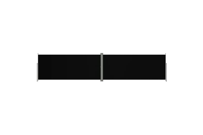 sammenrullelig sidemarkise 220x1000 cm sort - Sort - Balkonmarkise - Markiser - Sidemarkise - Altanafskærmning