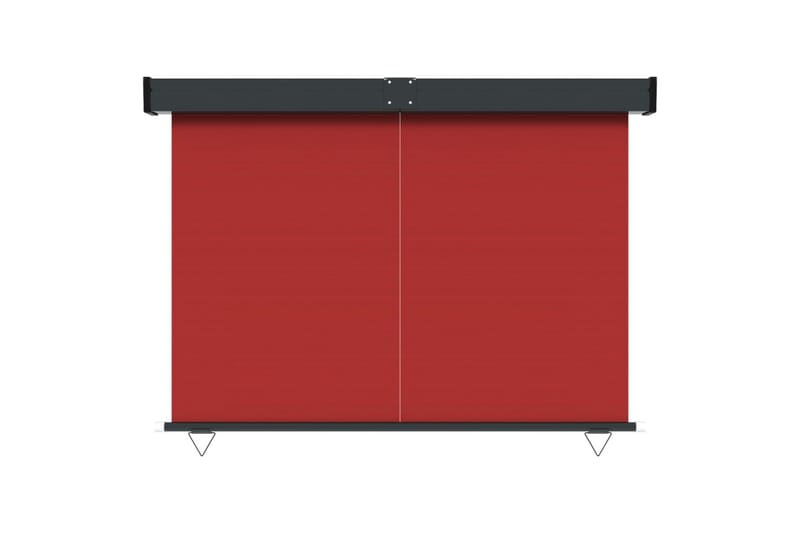 sidemarkise til altan 140x250 cm rød - Rød - Balkonmarkise - Markiser - Sidemarkise - Altanafskærmning