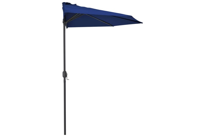 altanparasol med aluminiumsstang 300x150x253 cm halv blå - Blå - Havemøbler - Solafskærmning - Parasoller - Balkonparasol