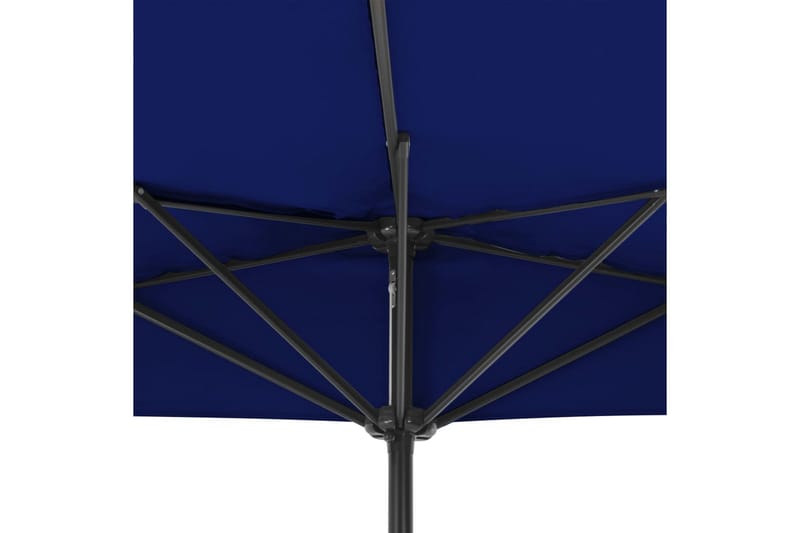 altanparasol med aluminiumsstang 300x150x253 cm halv blå - Blå - Havemøbler - Solafskærmning - Parasoller - Balkonparasol