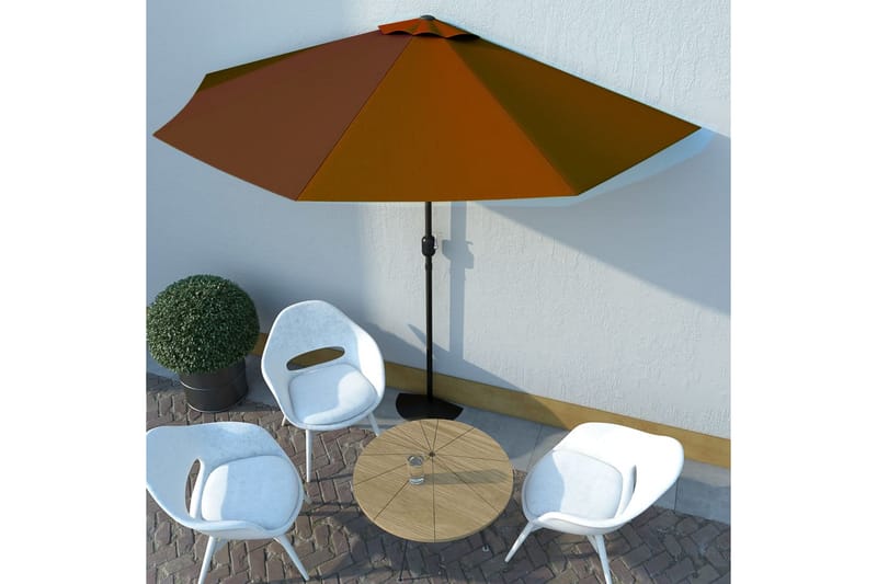 altanparasol med aluminiumsstang 300x150x253 cm halv - Havemøbler - Solafskærmning - Parasoller - Balkonparasol