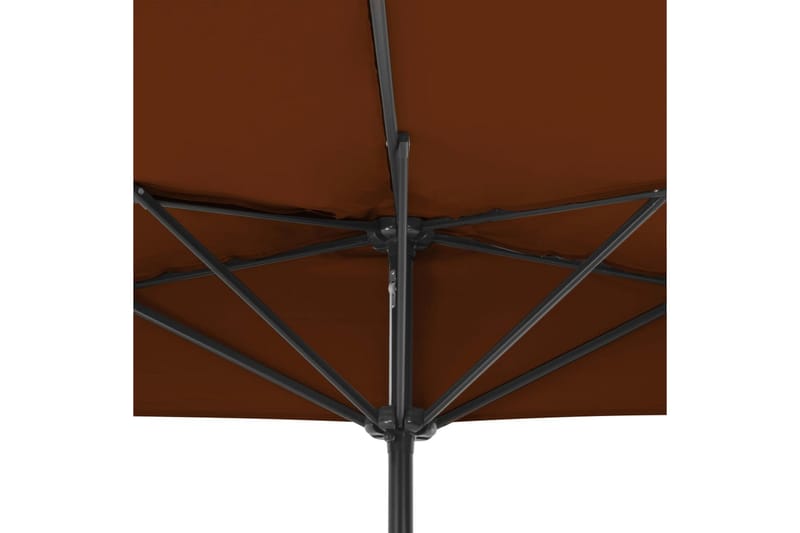 altanparasol med aluminiumsstang 300x150x253 cm halv - Havemøbler - Solafskærmning - Parasoller - Balkonparasol